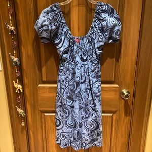 Joyous and Free Blue Boutique Dress Blue